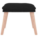 fodskammel 45x29,5x35 cm stof sort