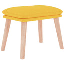fodskammel 45x29,5x35 cm stof sennepsgul