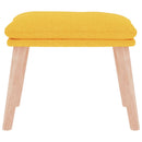 fodskammel 45x29,5x35 cm stof sennepsgul