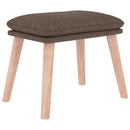 fodskammel 45x29,5x35 cm stof gråbrun