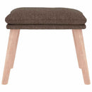 fodskammel 45x29,5x35 cm stof gråbrun