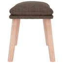 fodskammel 45x29,5x35 cm stof gråbrun