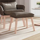 fodskammel 45x29,5x35 cm stof gråbrun