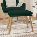 fodskammel 45x29,5x35 cm fløjl mørkegrøn