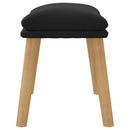 fodskammel 45x29,5x35 cm fløjl sort