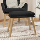 fodskammel 45x29,5x35 cm fløjl sort