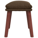 fodskammel 45x29,5x35 cm stof brun