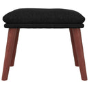 fodskammel 45x29,5x35 cm stof sort
