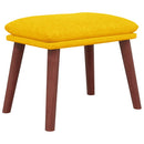 fodskammel 45x29,5x35 cm stof sennepsgul