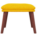 fodskammel 45x29,5x35 cm stof sennepsgul