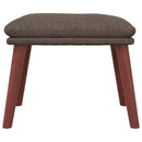 fodskammel 45x29,5x35 cm stof gråbrun