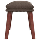 fodskammel 45x29,5x35 cm stof gråbrun