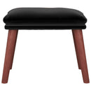 fodskammel 45x29,5x35 cm fløjl sort