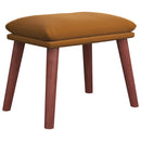 fodskammel 45x29,5x35 cm fløjl brun