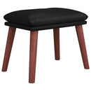 fodskammel 45x29,5x35 cm kunstlæder sort