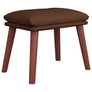 fodskammel 45x29,5x35 cm kunstlæder brun
