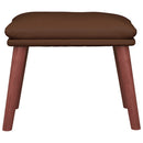 fodskammel 45x29,5x35 cm kunstlæder brun
