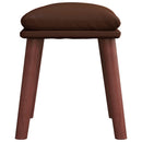 fodskammel 45x29,5x35 cm kunstlæder brun