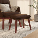 fodskammel 45x29,5x35 cm kunstlæder brun