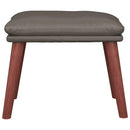 fodskammel 45x29,5x35 cm kunstlæder grå