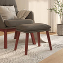 fodskammel 45x29,5x35 cm kunstlæder grå