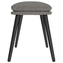 fodskammel 45x29,5x35 cm stof lysegrå