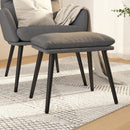 fodskammel 45x29,5x35 cm stof lysegrå