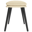 fodskammel 45x29,5x35 cm stof cremefarvet