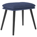 fodskammel 45x29,5x35 cm stof blå