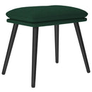fodskammel 45x29,5x35 cm stof mørkegrøn