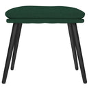 fodskammel 45x29,5x35 cm stof mørkegrøn