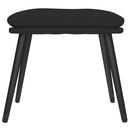 fodskammel 45x29,5x35 cm stof sort