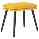 fodskammel 45x29,5x35 cm stof sennepsgul