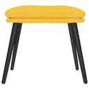 fodskammel 45x29,5x35 cm stof sennepsgul
