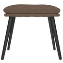 fodskammel 45x29,5x35 cm stof gråbrun