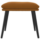 fodskammel 45x29,5x35 cm fløjl brun