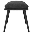 fodskammel 45x29,5x35 cm stof og kunstlæder mørkegrå