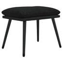 fodskammel 45x29,5x35 cm stof og kunstlæder sort