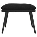 fodskammel 45x29,5x35 cm stof og kunstlæder sort