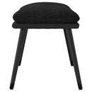 fodskammel 45x29,5x35 cm stof og kunstlæder sort