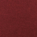 fodskammel 45x29,5x35 cm stof og kunstlæder vinrød