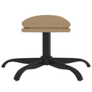 fodskammel 60x60x36 cm kunstlæder cappuccino