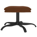 fodskammel 60x60x36 cm mikrofiberstof brun