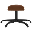 fodskammel 60x60x36 cm mikrofiberstof brun