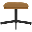 fodskammel 60x60x36 cm fløjl brun