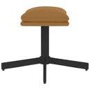 fodskammel 60x60x36 cm fløjl brun