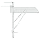 altanbord 60x40 cm stål hvid
