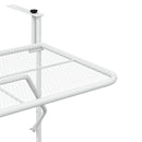 altanbord 60x40 cm stål hvid