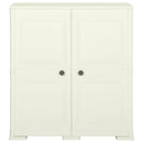 plastikskab 79x43x85,5 cm trædesign vaniljehvid
