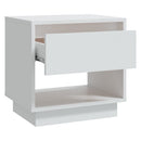 sengebord 45x34x44 cm konstrueret træ hvid